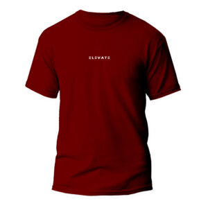 Cotton T-Shirt Relax Fit - Wine Red Color