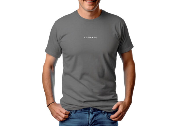 Cotton T-Shirt Relax Fit- Grey Color - Image 2